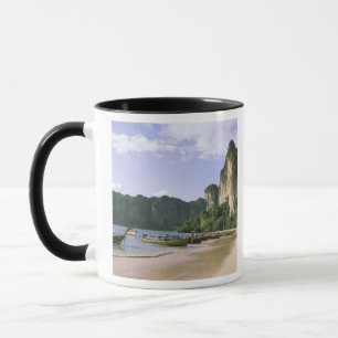 Asien, Thailand, Krabi. West Railay Beach, lang Tasse