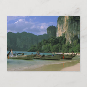 Asien, Thailand, Krabi. West Railay Beach, Postkarte