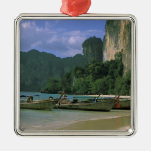 Asien, Thailand, Krabi. West Railay Beach, Silbernes Ornament