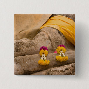 Asien, Thailand, Siam, Buddha in Ayutthaya 2 Button