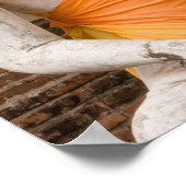 Asien, Thailand, Siam, Buddha in Ayutthaya Poster (Ecke)