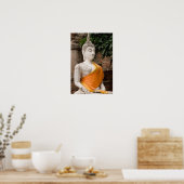Asien, Thailand, Siam, Buddha in Ayutthaya Poster (Küche)