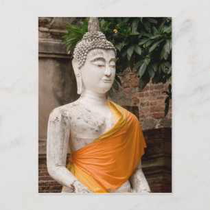 Asien, Thailand, Siam, Buddha in Ayutthaya Postkarte