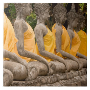 Asien, Thailand, Siam, Buddhas in Ayutthaya Fliese