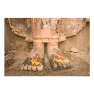 Asien Thailand, Sukhothai, Buddhas Füße und Fotodruck