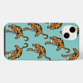 Asien-Tiger-Muster iPhone Hülle (Rückseite (Horizontal))