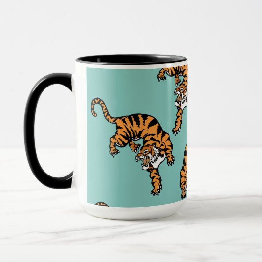 Asien-Tiger-Muster Tasse (Links)