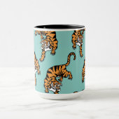 Asien-Tiger-Muster Tasse (Zentrum)