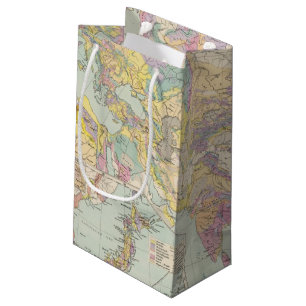 Asien u Europa - Atlas-Karte von Asien und von Kleine Geschenktüte
