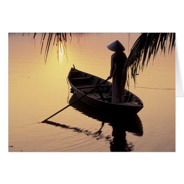Asien, Vietnam, Mekong-Delta, kann das. Abend (Vorderseite (Horizontal))
