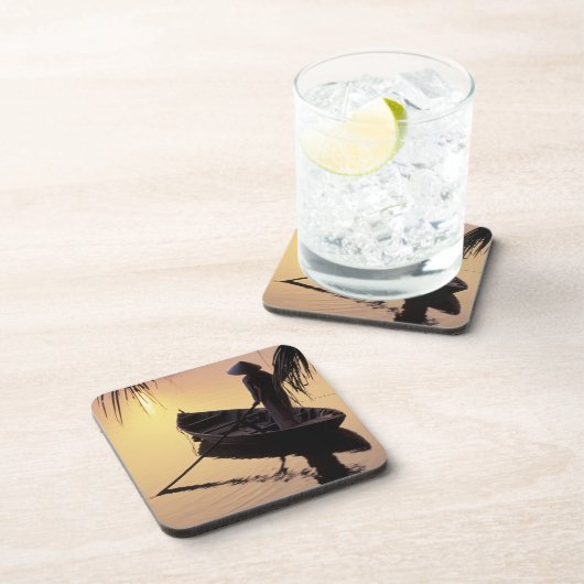 Asien, Vietnam, Mekong Delta, kann das. Abend Getränkeuntersetzer (Rechte Seite)