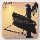 Asien, Vietnam, Mekong Delta, kann das. Abend Getränkeuntersetzer (Vorderseite)