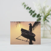 Asien, Vietnam, Mekong-Delta, kann das. Abend Postkarte (Stehend Vorderseite)