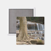 Asien, Wasserfall an der Grenze zwischen Thailand Magnet (Vorderseite/Rückseite)