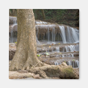 Asien, Wasserfall an der Grenze zwischen Thailand Magnet