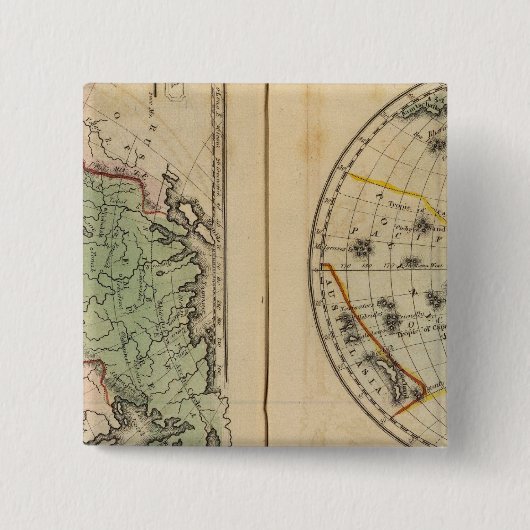 Asien, Western Hemisphäre Button (Vorderseite)