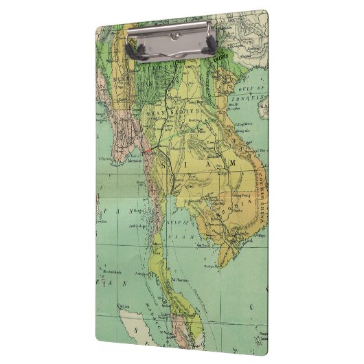 Asienantikkarte Klemmbrett (Links)