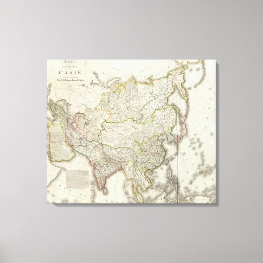 Asiengravur Leinwanddruck (Vorderseite)