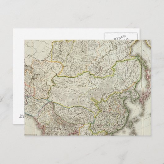 Asiengravur Postkarte (Vorne/Hinten)