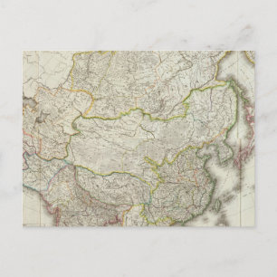 Asiengravur Postkarte