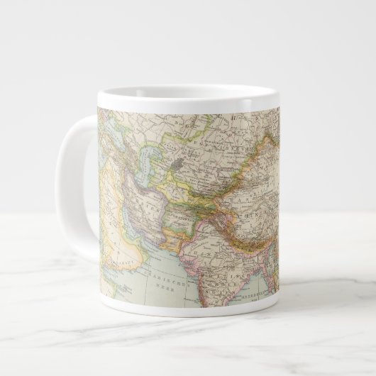 Asienkarte Jumbo-Tasse (Vorderseite Links)
