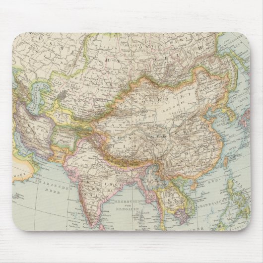 Asienkarte Mousepad (Vorne)