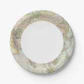 Asienkarte Pappteller (Vorderseite)