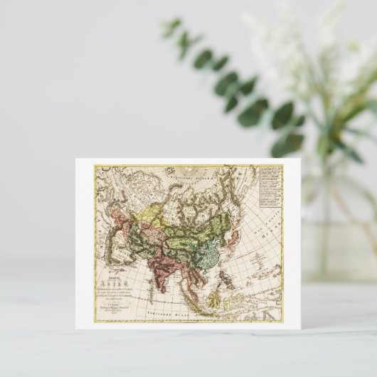 AsienPanoramakarte Asien 7 Postkarte (Stehend Vorderseite)