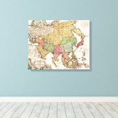 AsienPanoramakarteAsien 11 Leinwanddruck (Insitu (Holzboden))