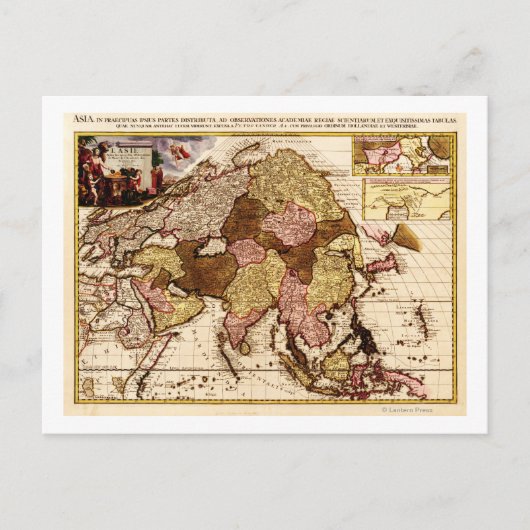 AsienPanoramakarteAsien 11 Postkarte (Vorderseite)