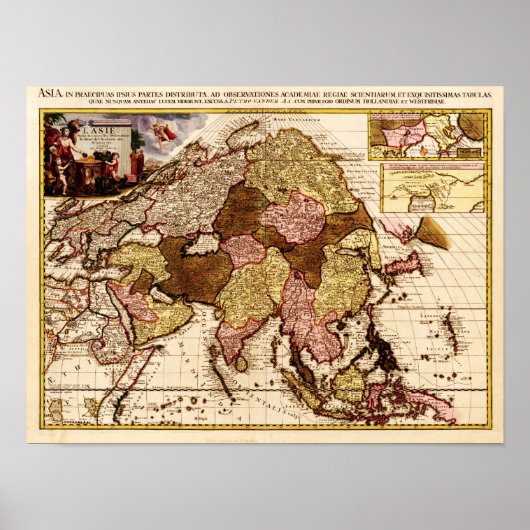 AsienPanoramakarteAsien 2 Poster (Vorne)