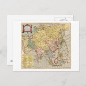 AsienPanoramakarteAsien 2 Postkarte (Vorne/Hinten)