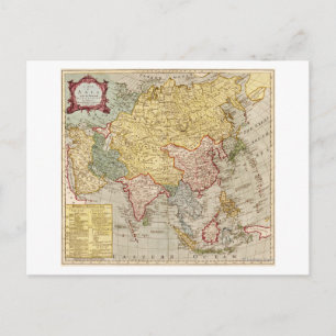 AsienPanoramakarteAsien 2 Postkarte