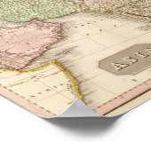 AsienPanoramakarteAsien 3 Poster (Ecke)