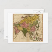 AsienPanoramakarteAsien 3 Postkarte (Vorne/Hinten)