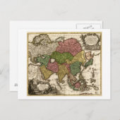 AsienPanoramakarteAsien 5 Postkarte (Vorne/Hinten)