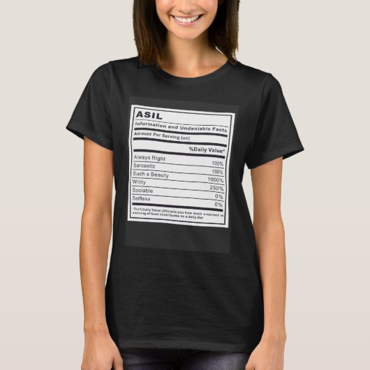 Asil Information and Undeniable Facts T-Shirt (Vorderseite)