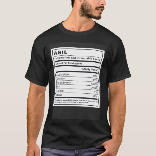 Asil Information and Undeniable Facts T-Shirt (Vorderseite)