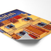 Asilah Marokko blaue Stadt Poster (Ecke)