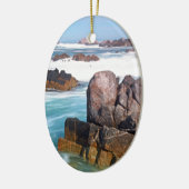 Asilomar Beach, Monterey, California, USA Keramikornament (Links)