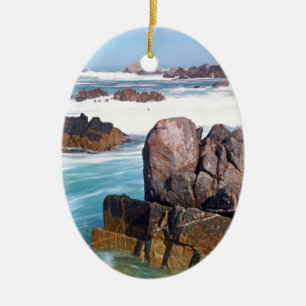 Asilomar Beach, Monterey, California, USA Keramikornament