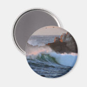 Asilomar Beach Wave Big Sur Kalifornien gestrichen Magnet (Vorderseite/Rückseite)