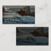 Asilomar setzt Wellen-Ozean-Dämmerung auf den Visitenkarte (Vorne/Hinten)