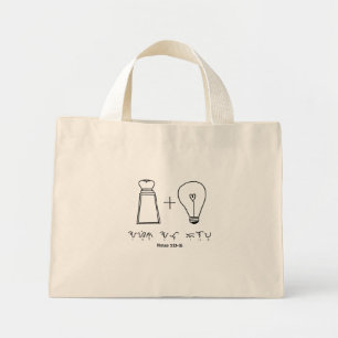 Asin bei Ilaw Baybayin Christliche Typografie Mini Stoffbeutel