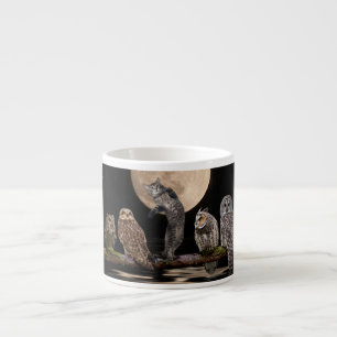 Asiotanzen mit den Eulen Espressotasse