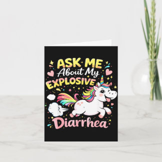Ask about explosive diarrhea funny poop meme karte