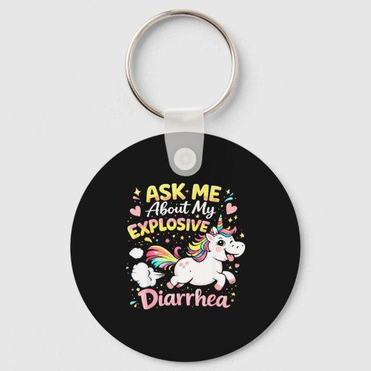 Ask about explosive diarrhea funny poop meme schlüsselanhänger (Vorderseite)