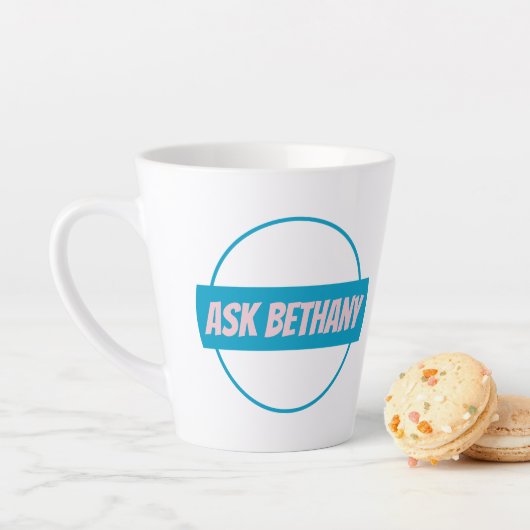 Ask Bethany Latte Tasse (Beispiel)