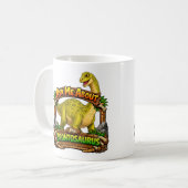 Ask Me About Brontosaurus | Hot Chocolate | Kaffeetasse (Vorderseite Links)