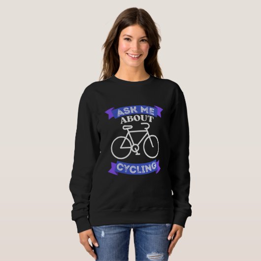 ask me about cycling sweatshirt (Vorne ganz)